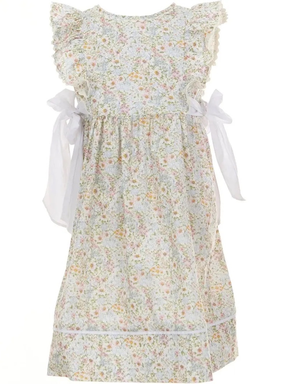 NWT Edgehill Collection Baby Girls Floral Side-Tie Sleeveless Dress, Size 2T